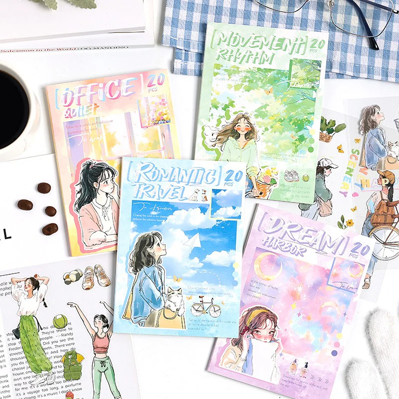 Chasing the Ordinary Series PET Sticker Book 20PCS - Image 15