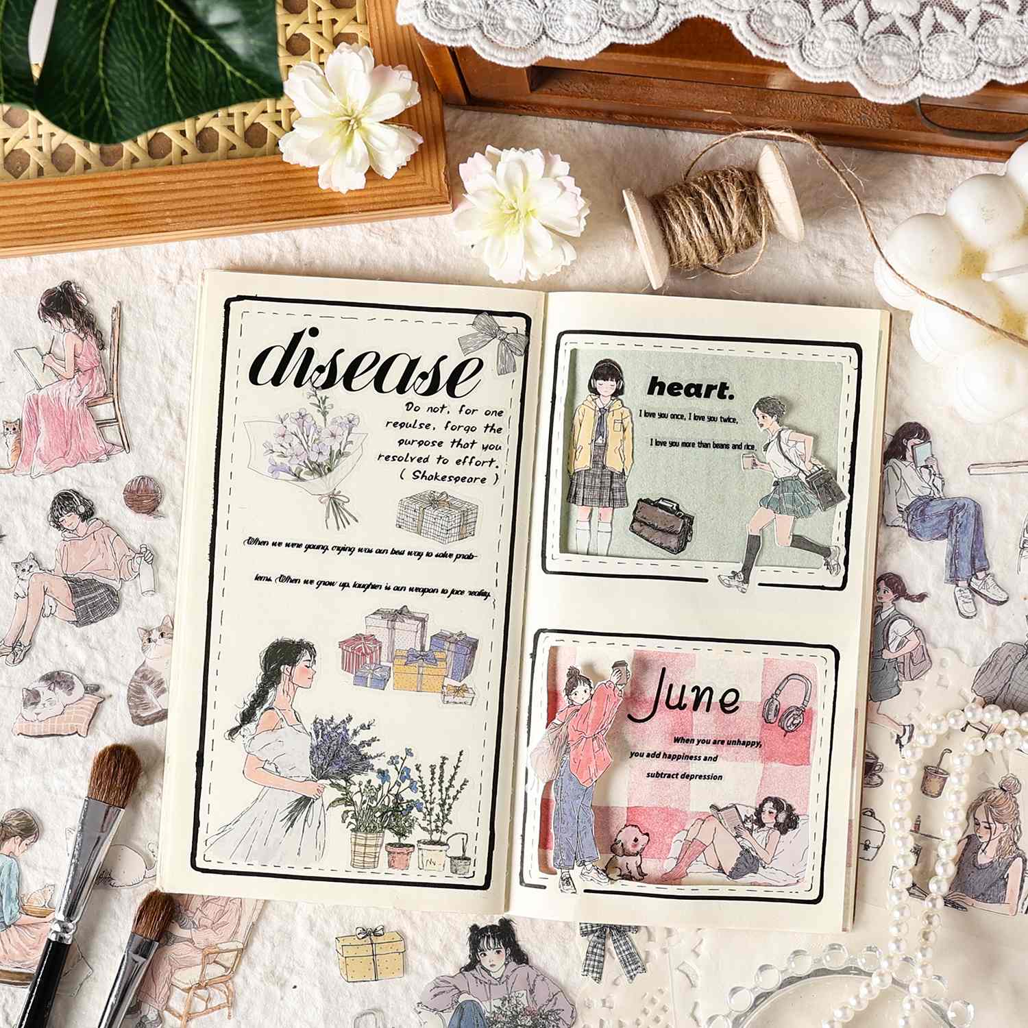 Chasing the Ordinary Series PET Sticker Book 20PCS - Image 33