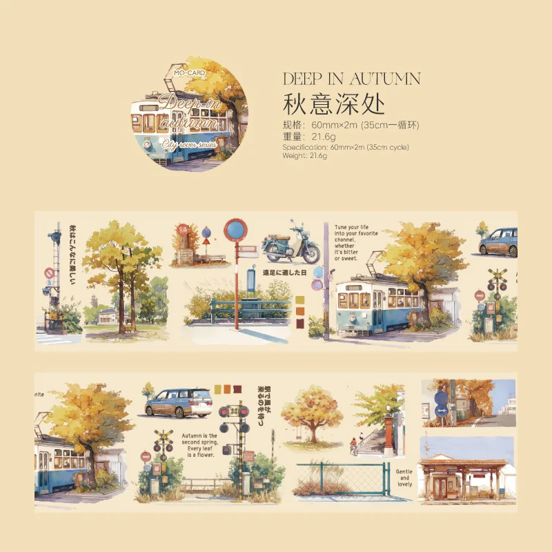 City Wanderer Series Watercolor PET Tape - Image 12