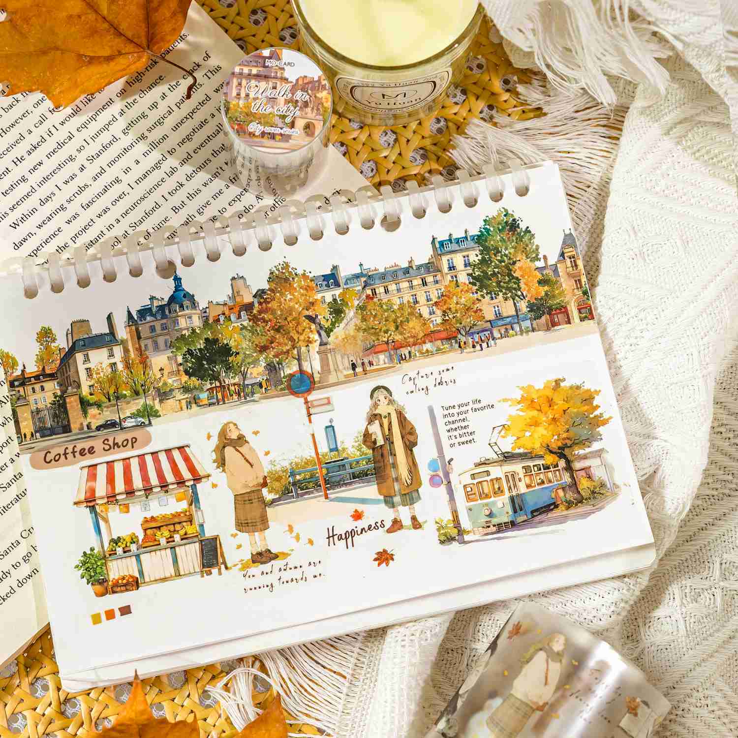 City Wanderer Series Watercolor PET Tape - Image 3