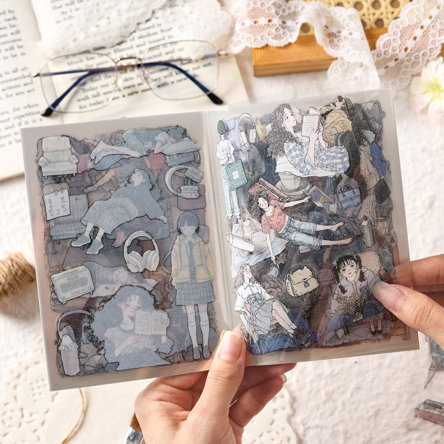 Chasing the Ordinary Series PET Sticker Book 20PCS - Image 32