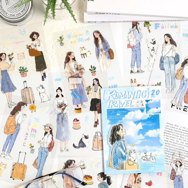 Chasing the Ordinary Series PET Sticker Book 20PCS - Image 18