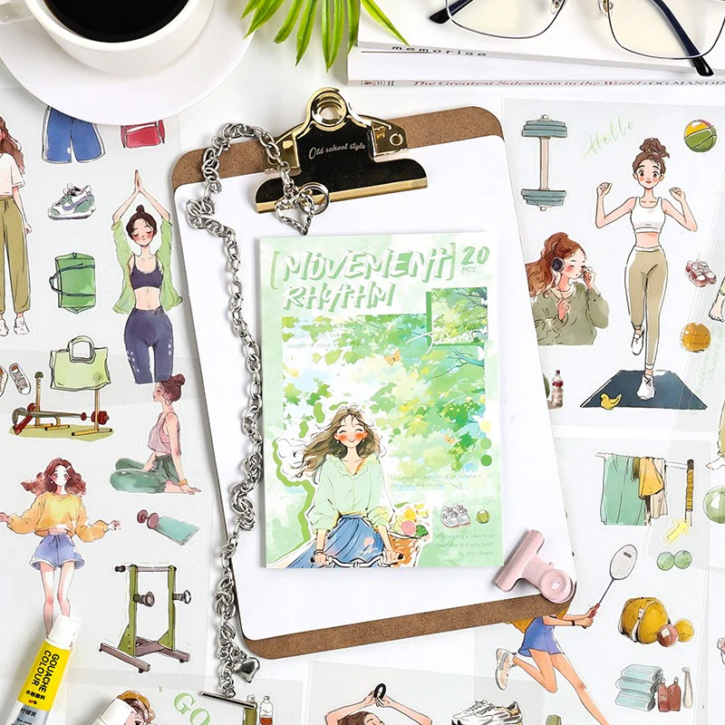 Chasing the Ordinary Series PET Sticker Book 20PCS - Image 19