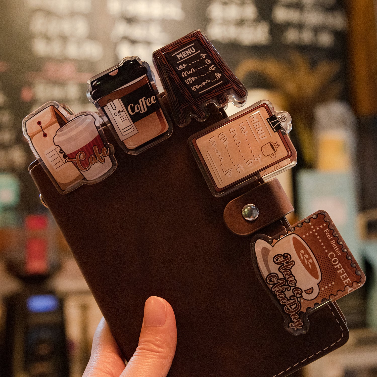 Creative Shaped Coffee Cup Acrylic Clip-TAHARA - Image 14