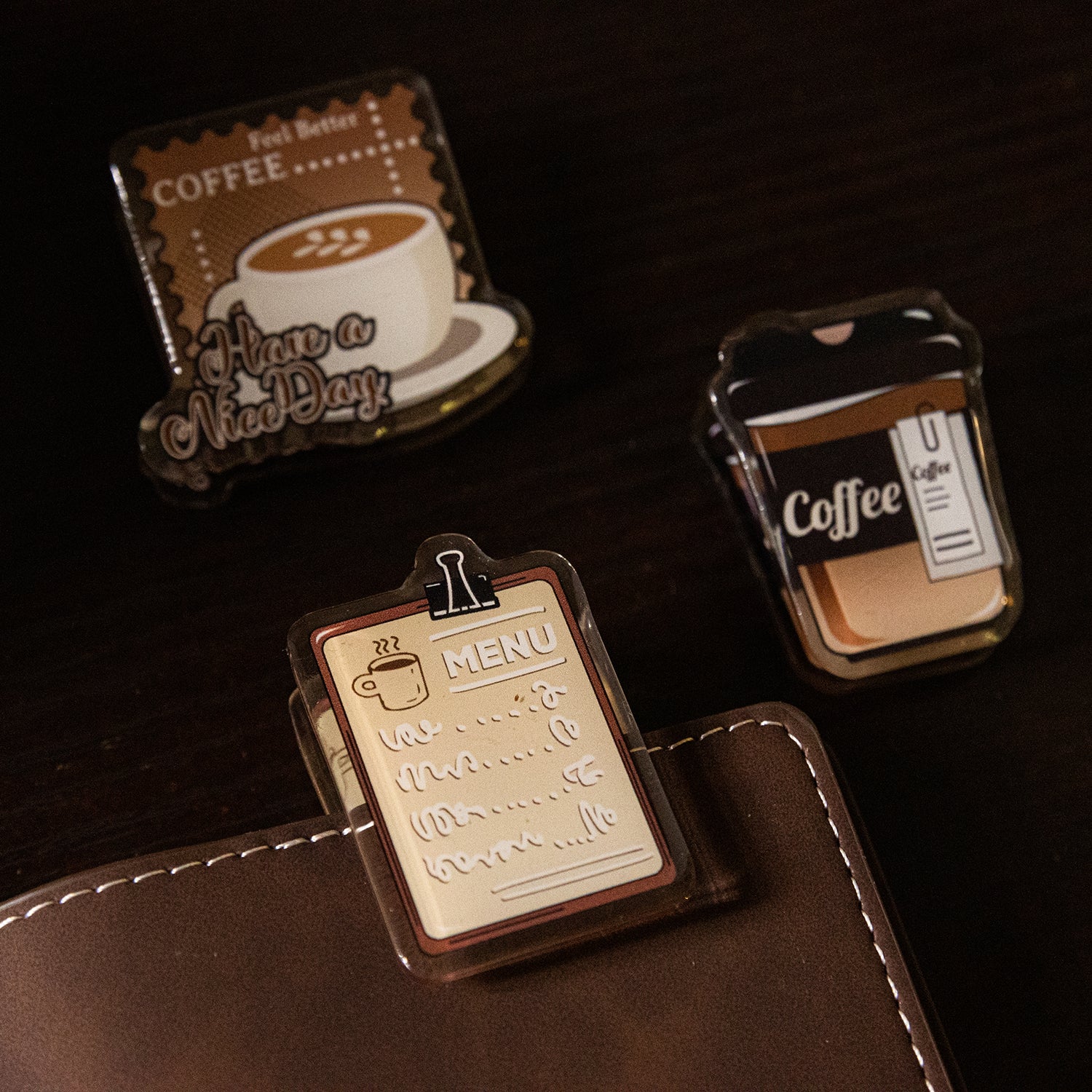 Creative Shaped Coffee Cup Acrylic Clip-TAHARA - Image 3