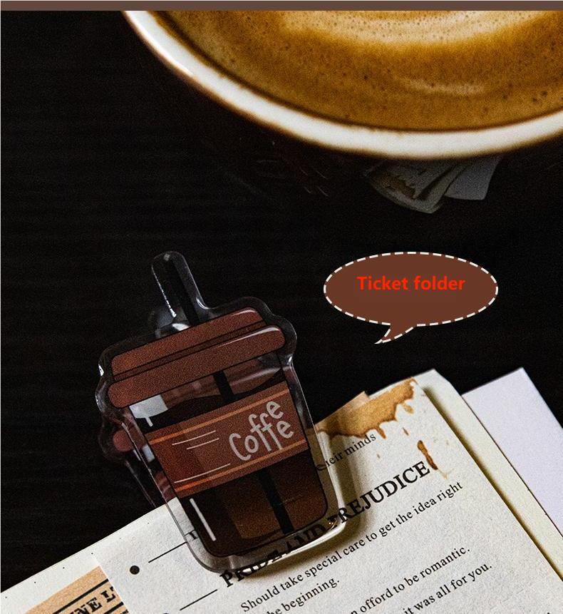 Creative Shaped Coffee Cup Acrylic Clip-TAHARA - Image 7