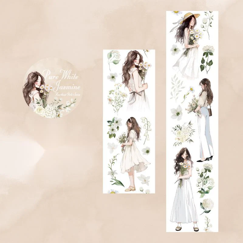 Light Vintage Figure Flower Tape-TAHARA - Image 10