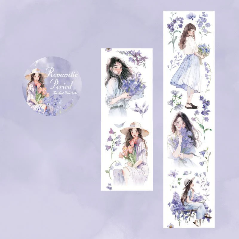 Light Vintage Figure Flower Tape-TAHARA - Image 8