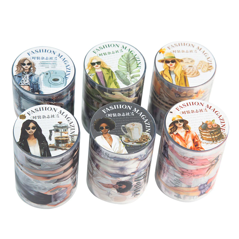 Fashion Magazine Characters PET Tape-TAHARA - Image 14