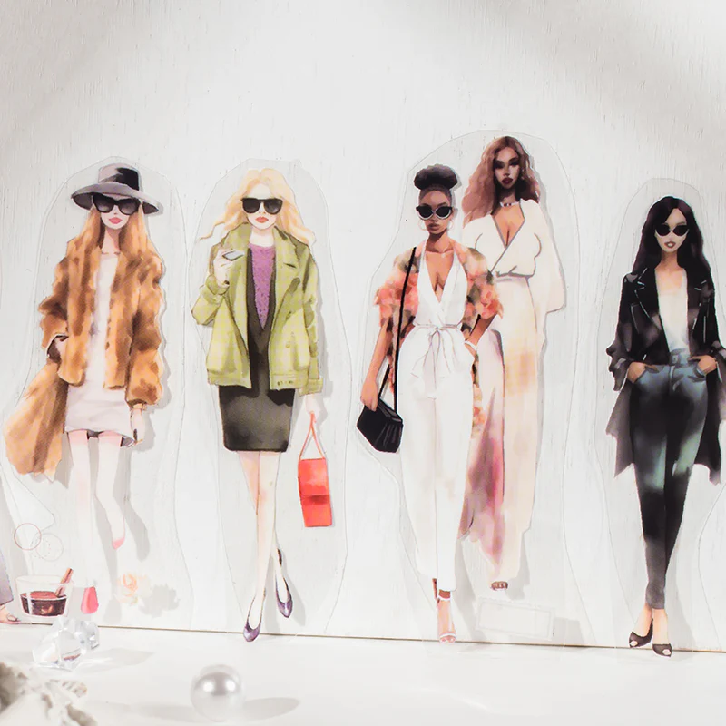 Fashion Magazine Characters PET Tape-TAHARA - Image 3