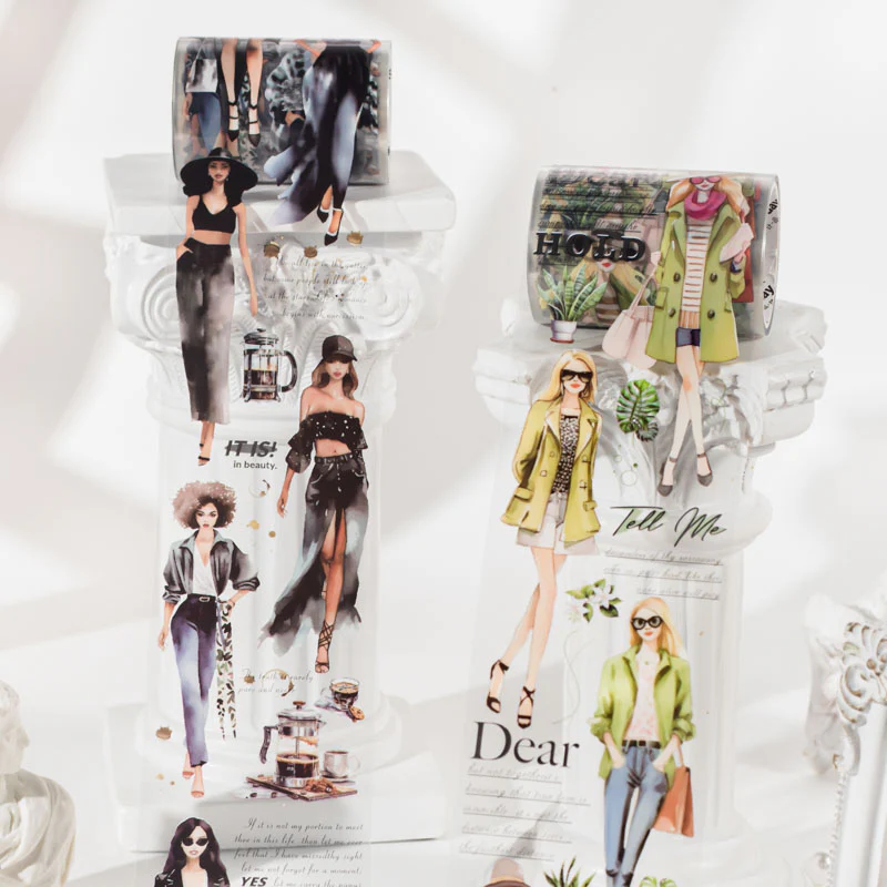 Fashion Magazine Characters PET Tape-TAHARA - Image 4