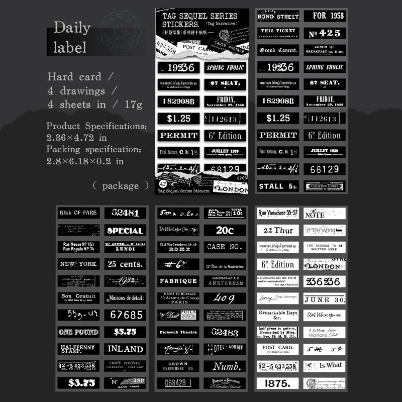 Label Sequel Series – Hard Card Stickers - Image 9