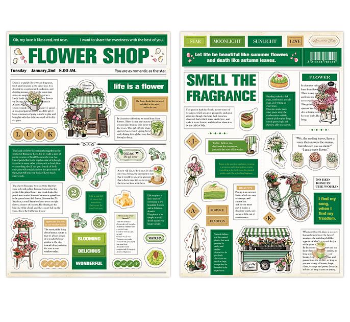 Life Newspaper Clipping Series Vintage Cut Film Hand Account Sticker-TAHARA - Image 10