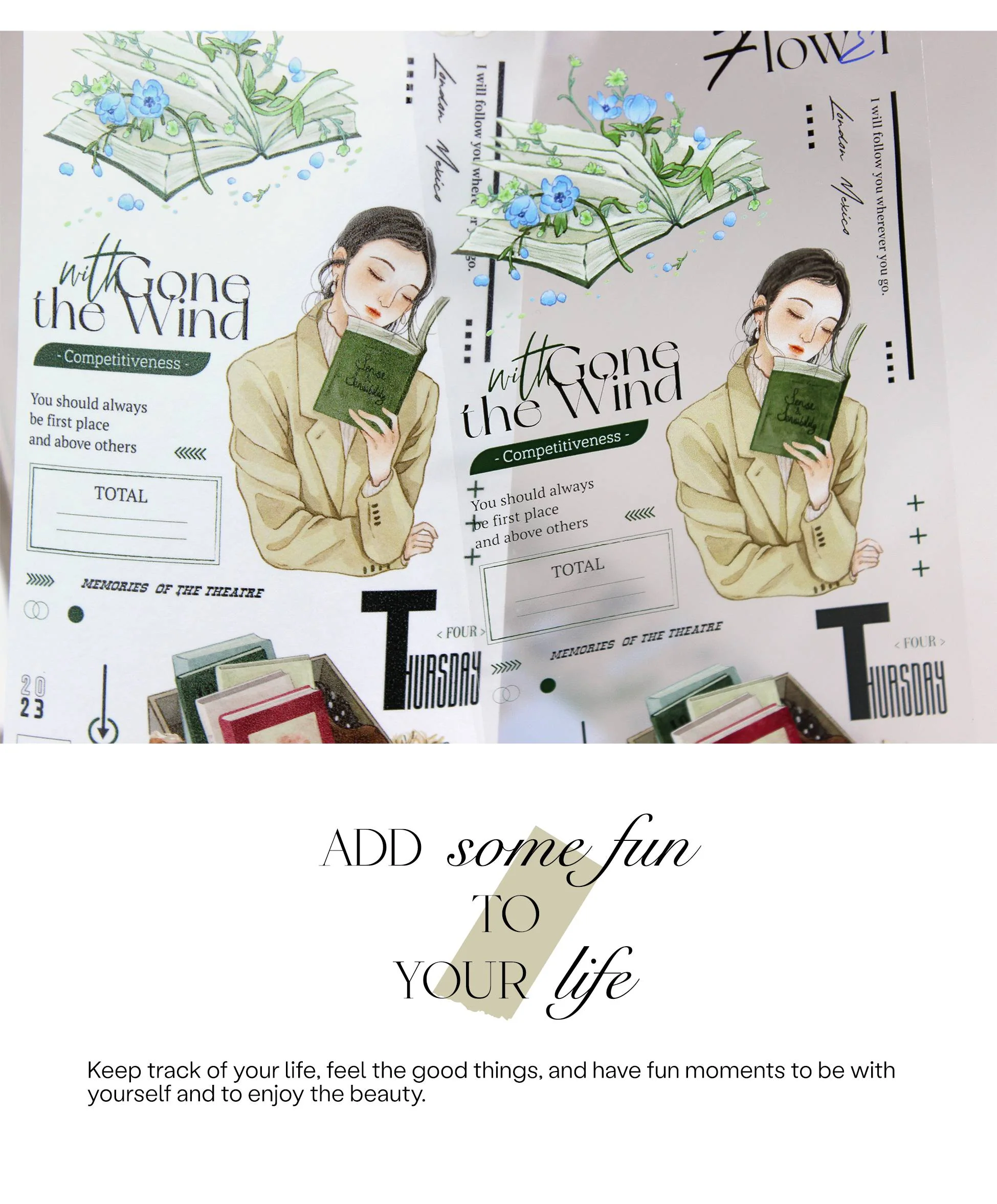 A Moment To Read PET Tape-TAHARA - Image 11