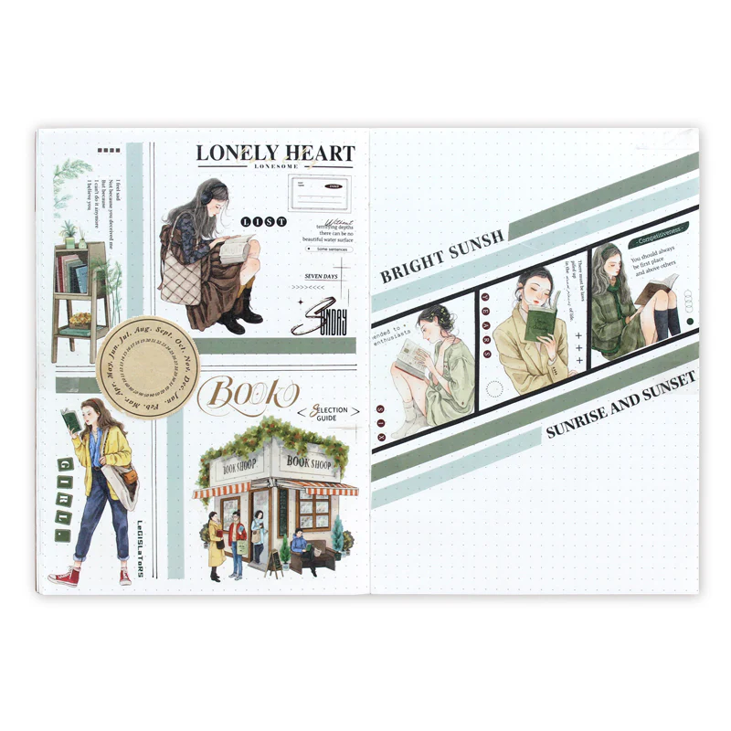 A Moment To Read PET Tape-TAHARA - Image 3