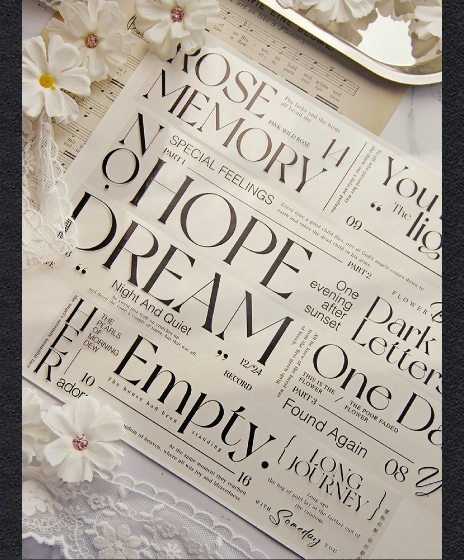 Black And White Thoughts(50mm*5M)-TAHARA - Image 3