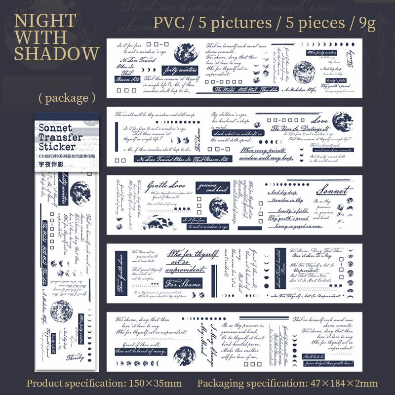 [Tomato Gam Girl] Sonnet Series Stickers-TAHARA - Image 11