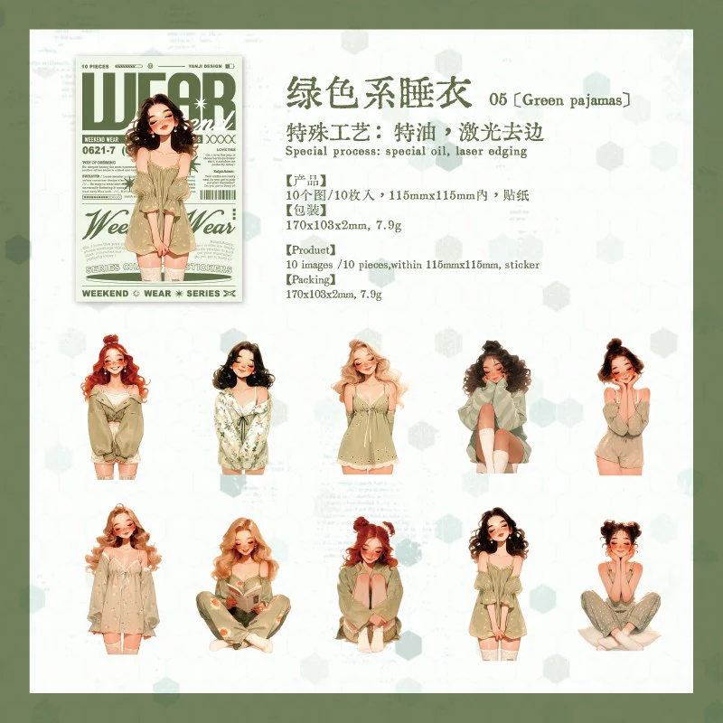 Weekend Outfit Series Sticker Pack - Image 19