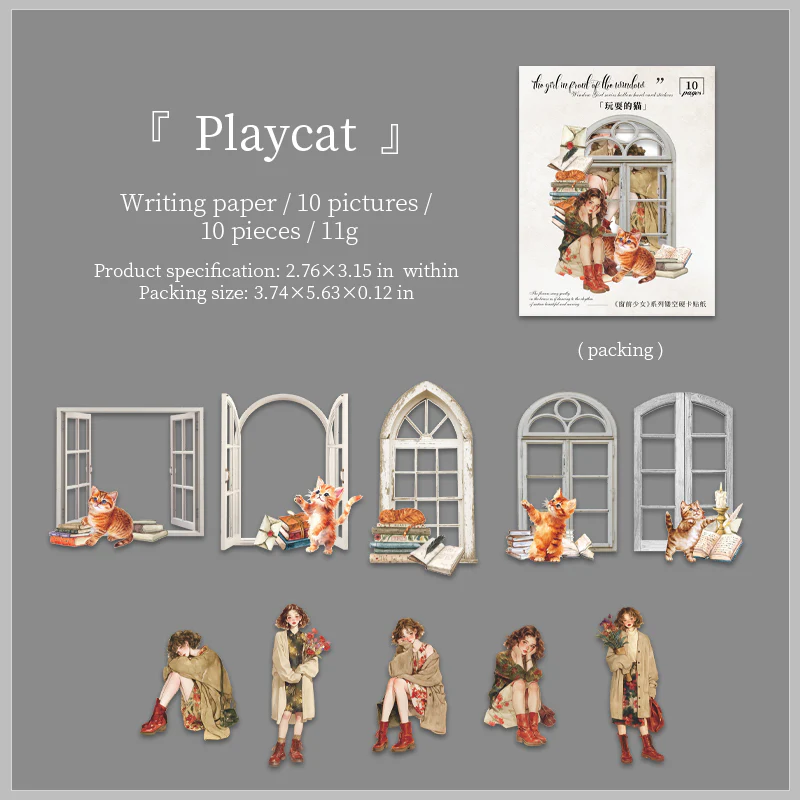 Windowside Girl - Hard Card Sticker Pack - Image 11