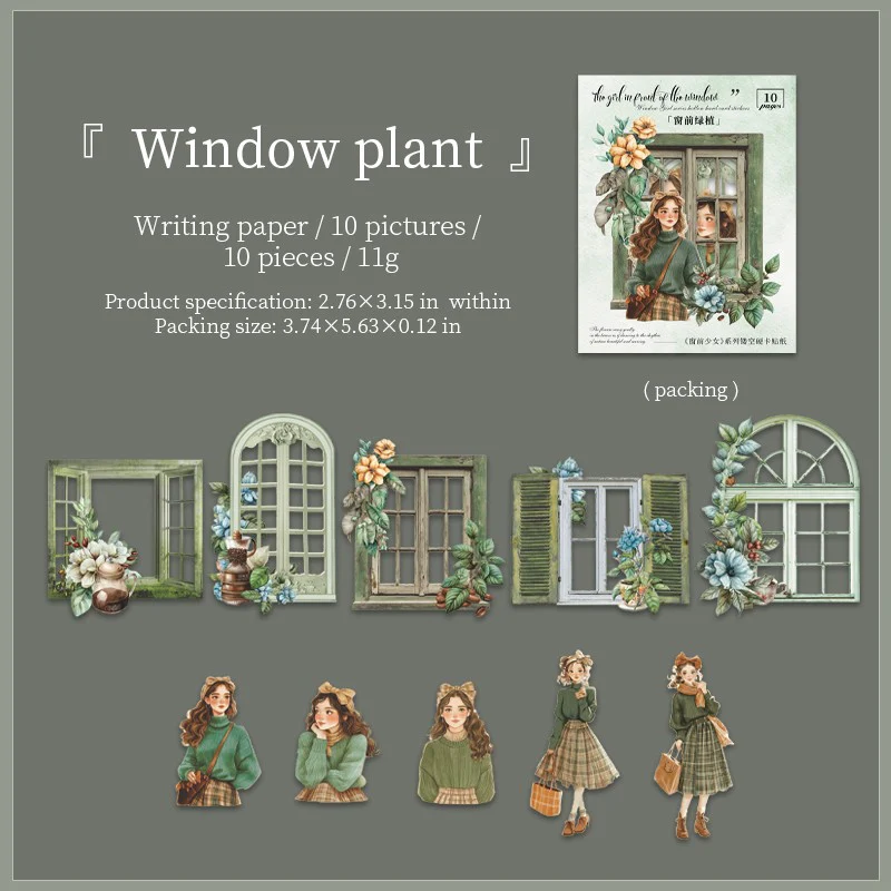 Windowside Girl - Hard Card Sticker Pack - Image 13