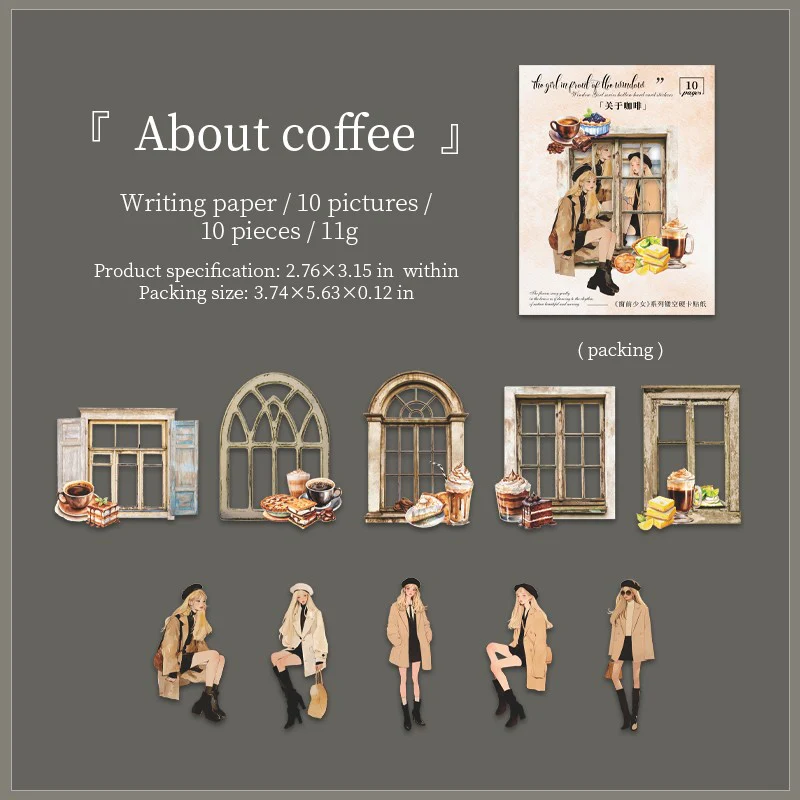 Windowside Girl - Hard Card Sticker Pack - Image 15