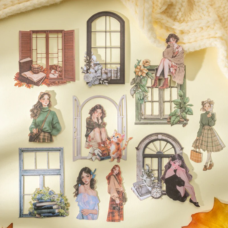 Windowside Girl - Hard Card Sticker Pack - Image 9